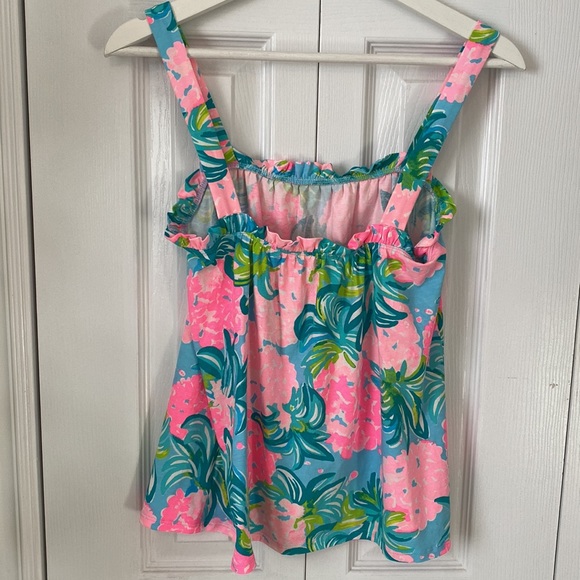 Lilly Pulitzer Tropical Pink and Green Tank Top - Picture 4 of 14